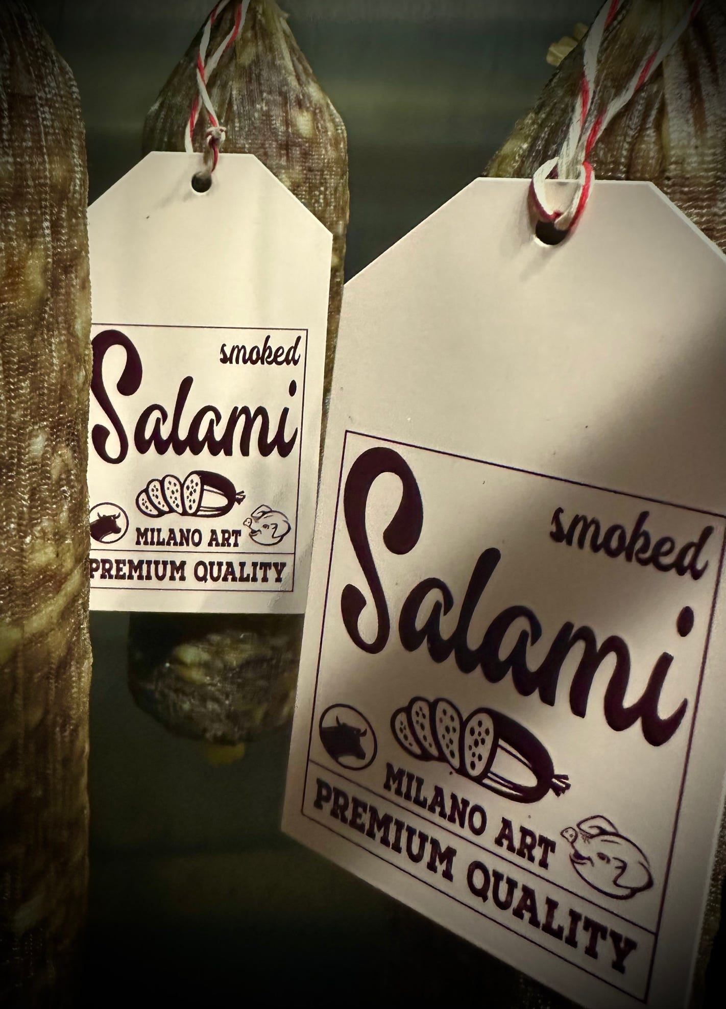 Salami Milano Art, Salami, Milano Art, selbstgemachte Salami, 